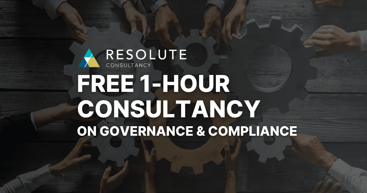 Free 1-hour consultancy on governance & compliance