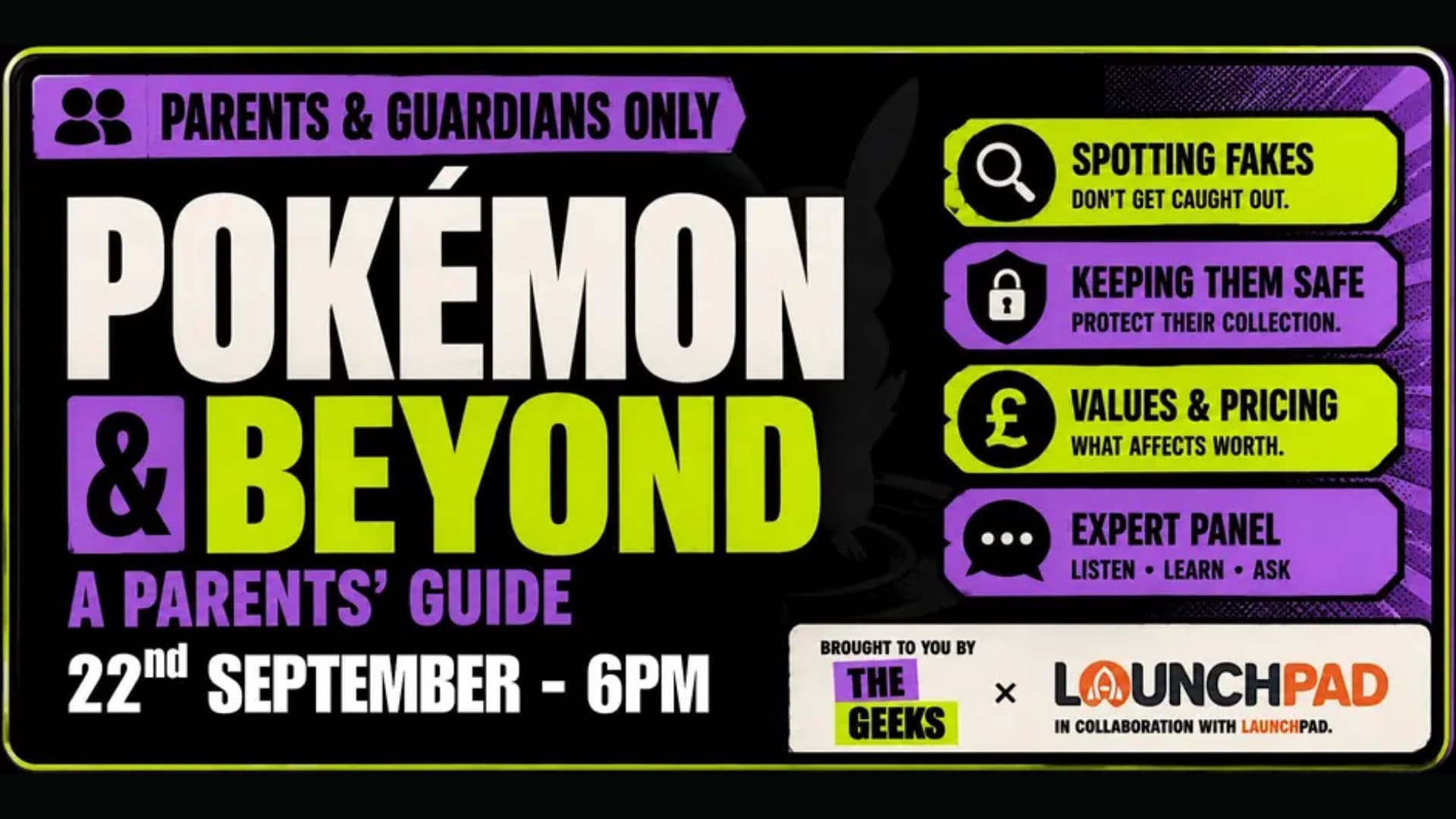 POKÉMON & BEYOND - A parents and guardians educational event.