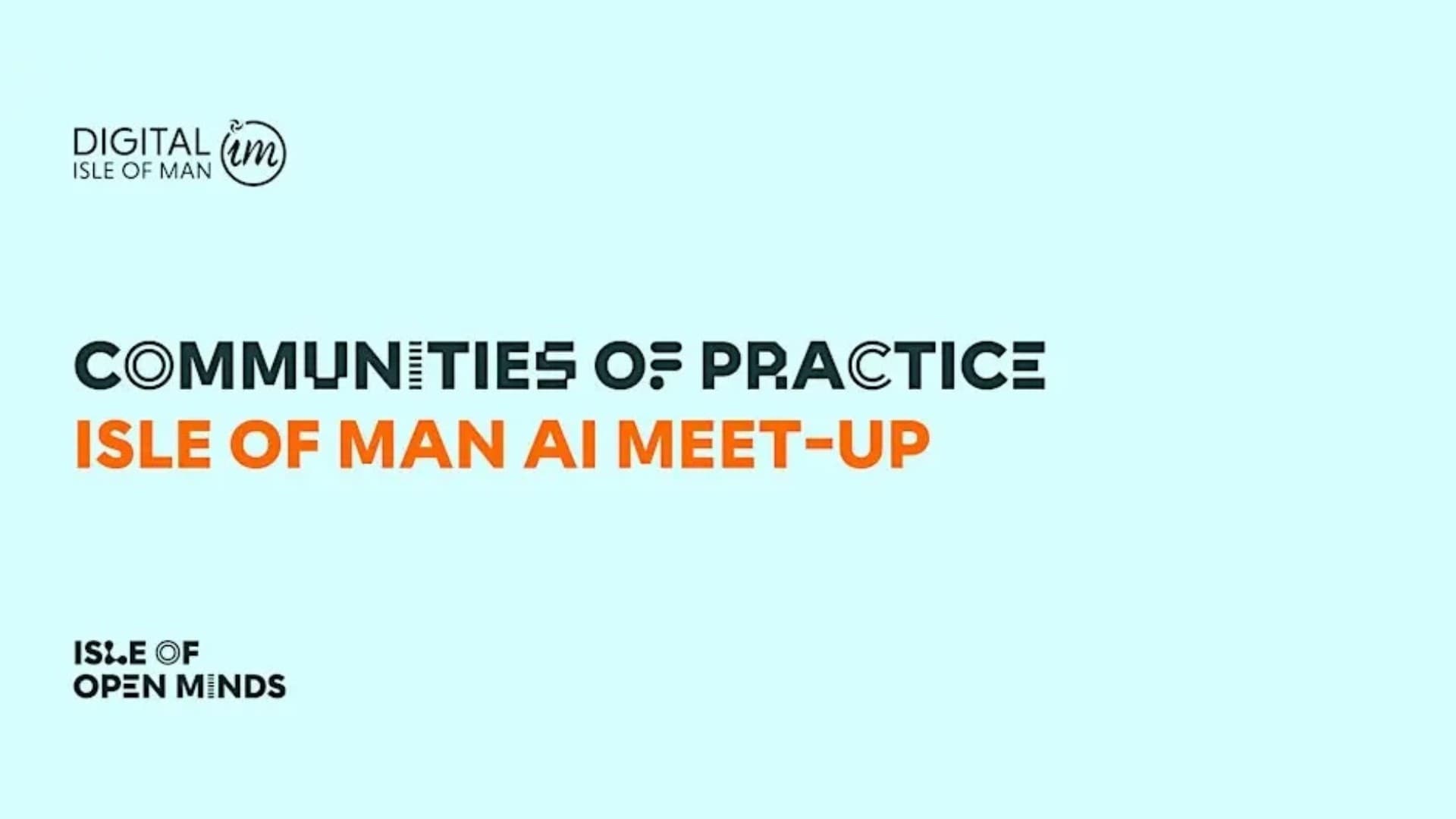 Communities of Practice: Isle of Man AI Meet-up